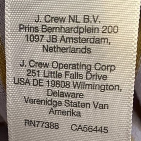 Madewell Sz M Stripe Linen Blend U-Scoop Short Sleeve Tee Distant Lavender ND798 - Picture 8 of 12